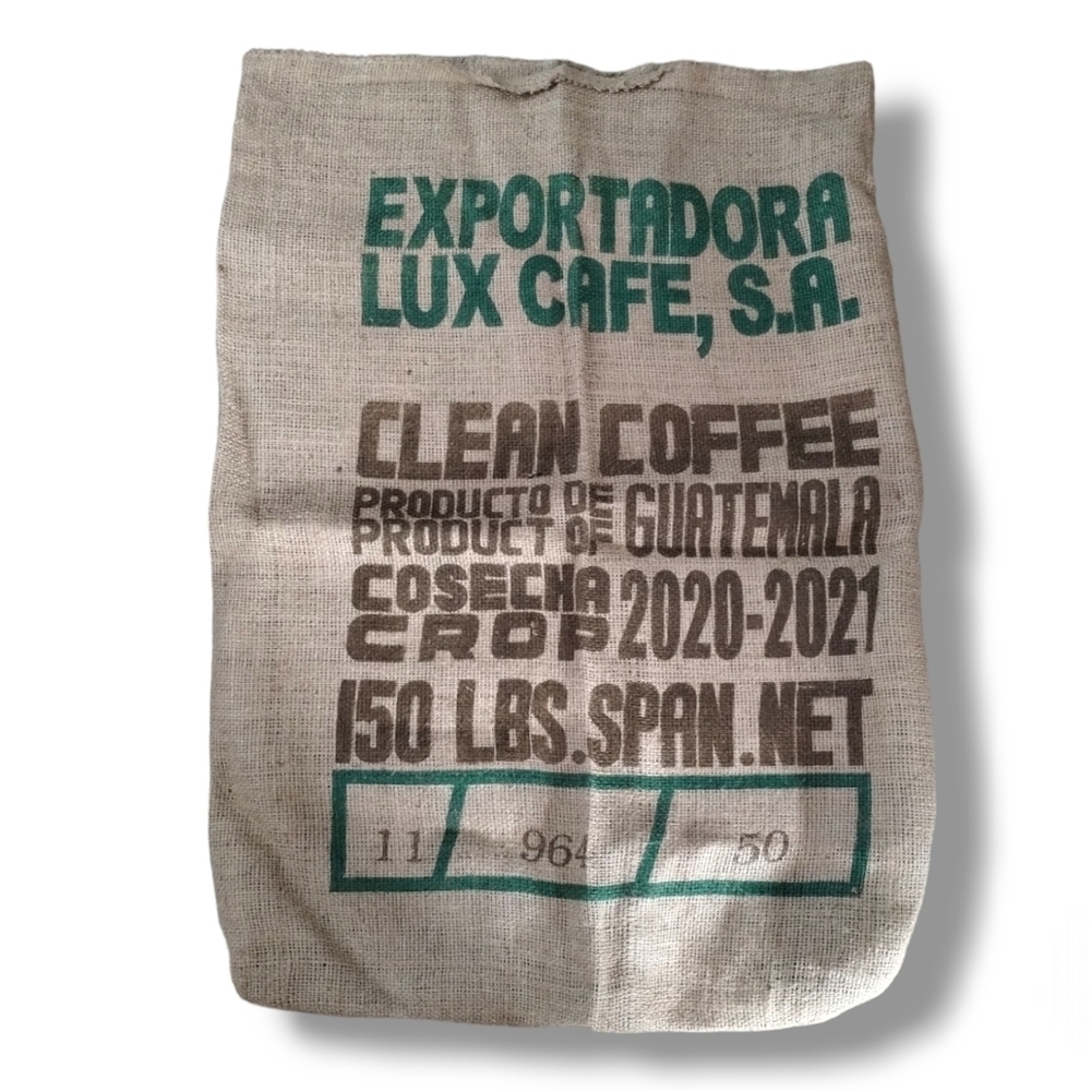 Authentic Guatemalan Burlap Coffee Bag - 150 lb Cosecha Crop